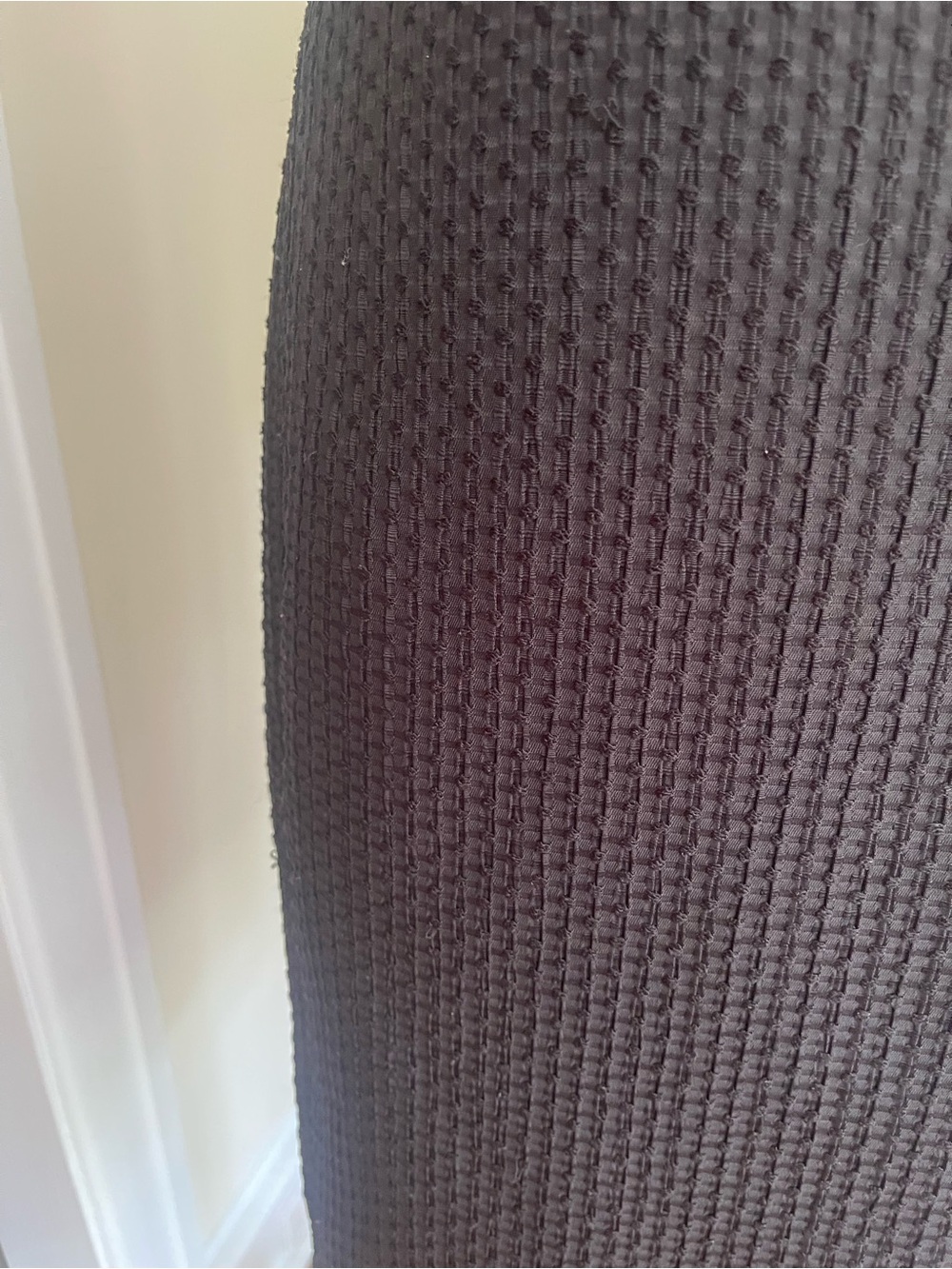 Ann Taylor Black Textured Pencil Skirt - Picture 2 of 6